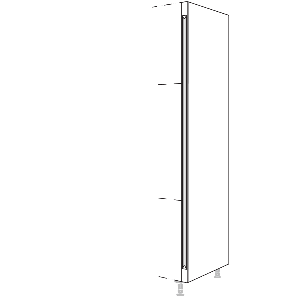 XL-Hochschrank-Pilaster
für Hochschränke, Höhe 3X