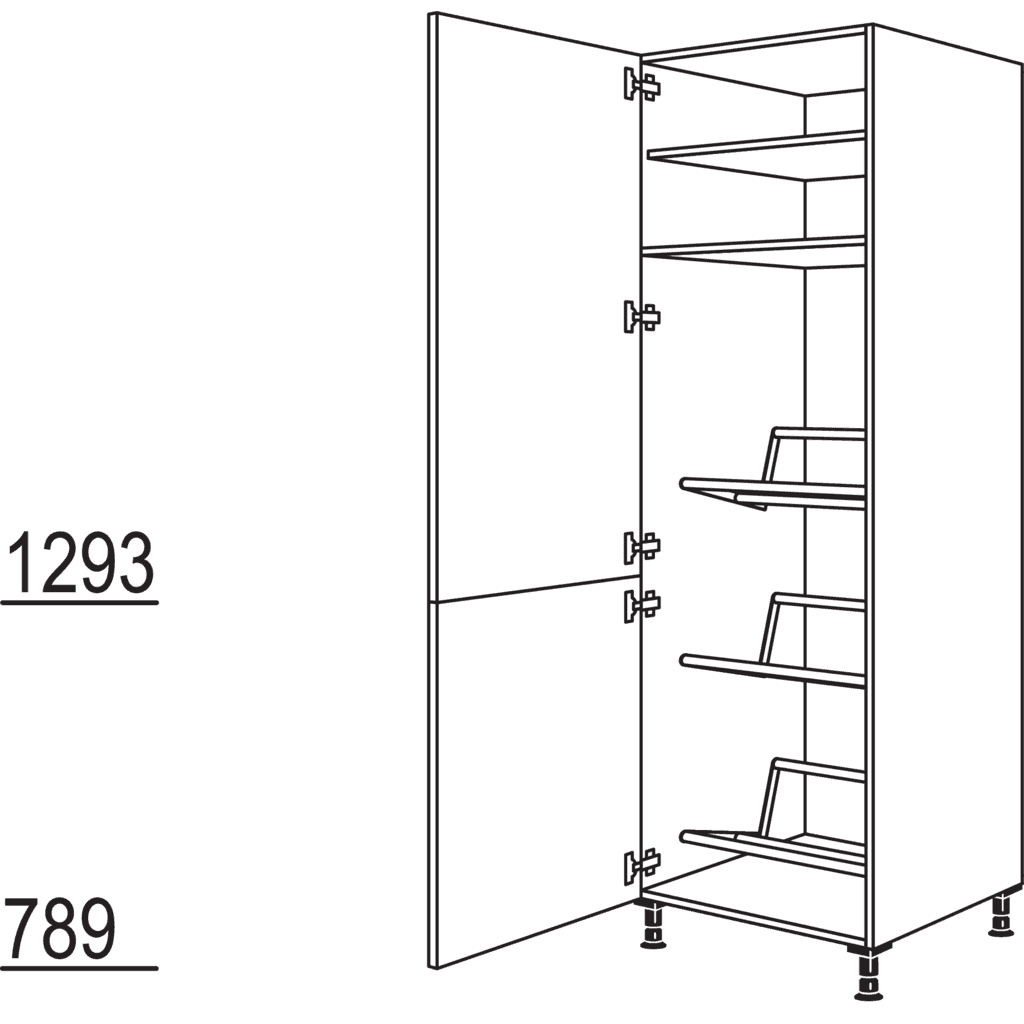 XL-Hochschrank für
Getränkekisten