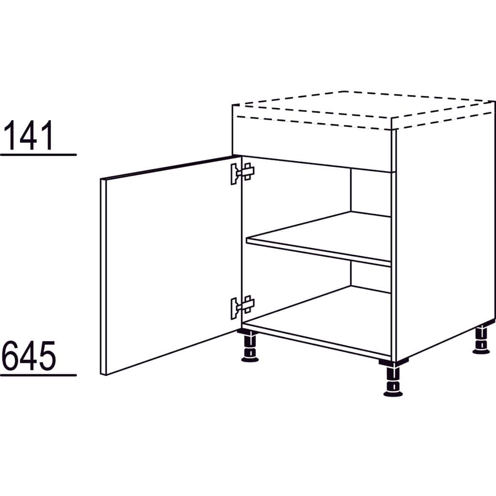 XL-Unterschrank für
Ansetztische