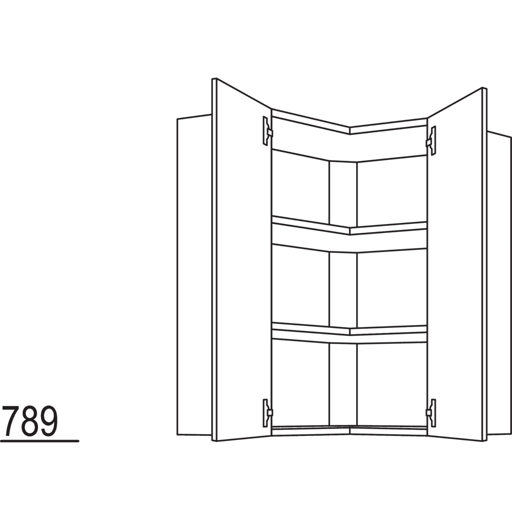Wand-Eckschrank