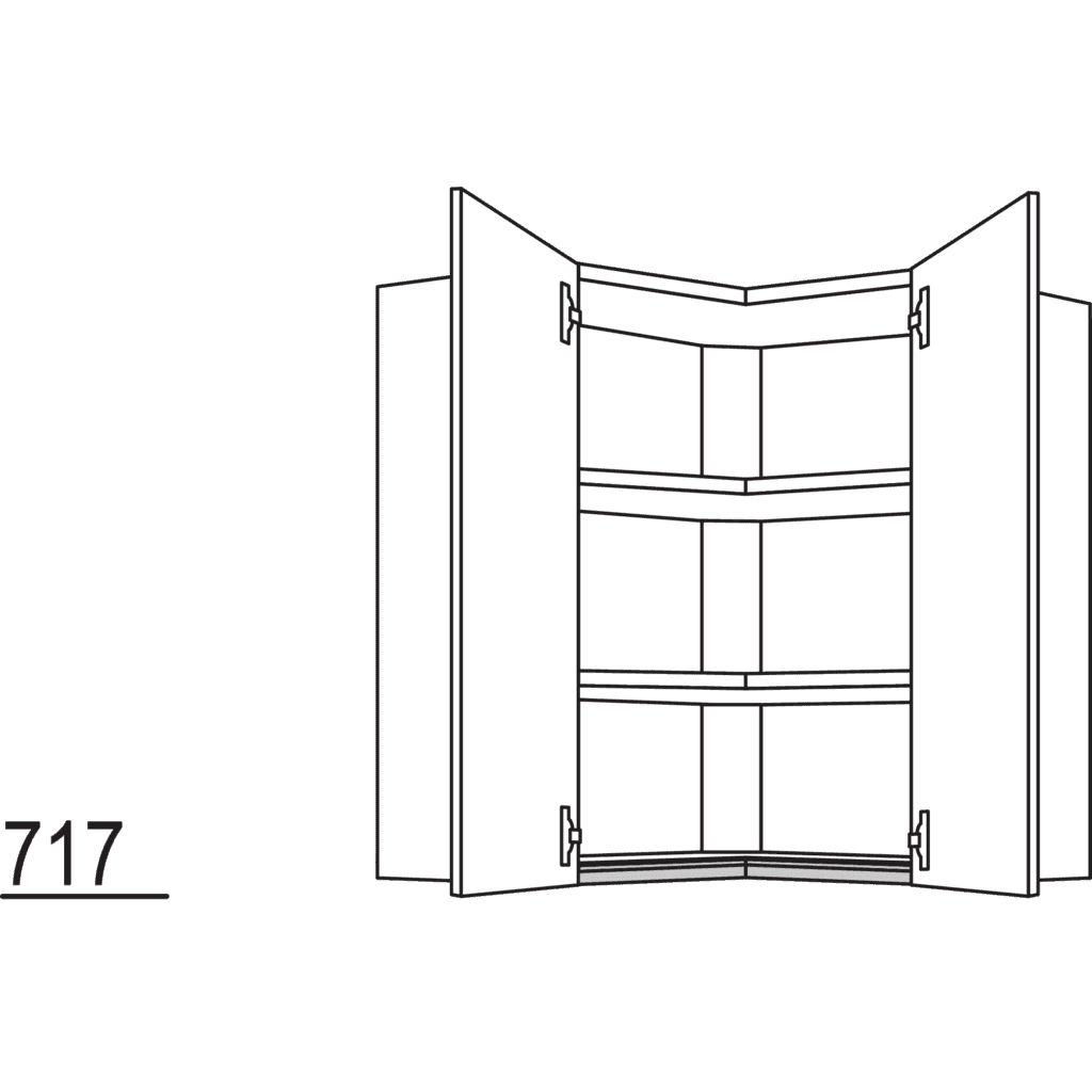Wand-Eckschrank