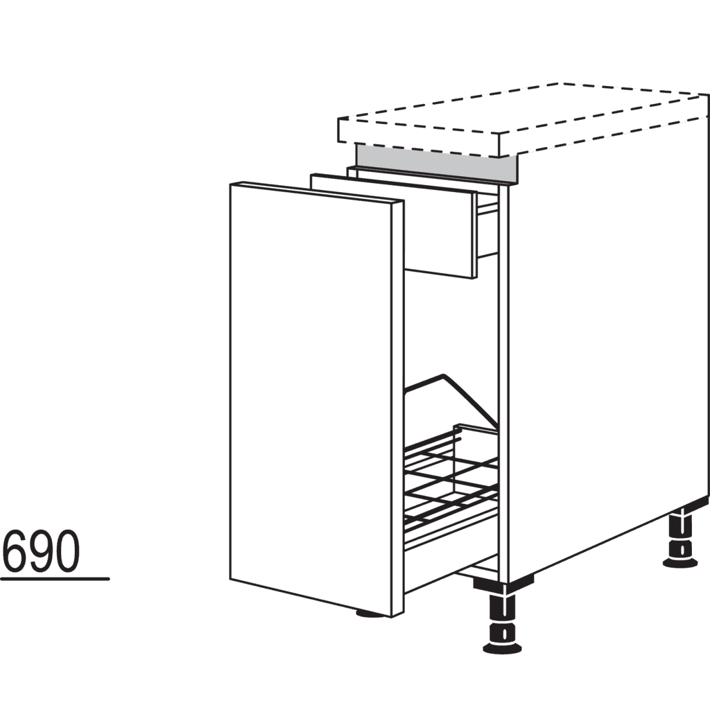 Auszugschrank