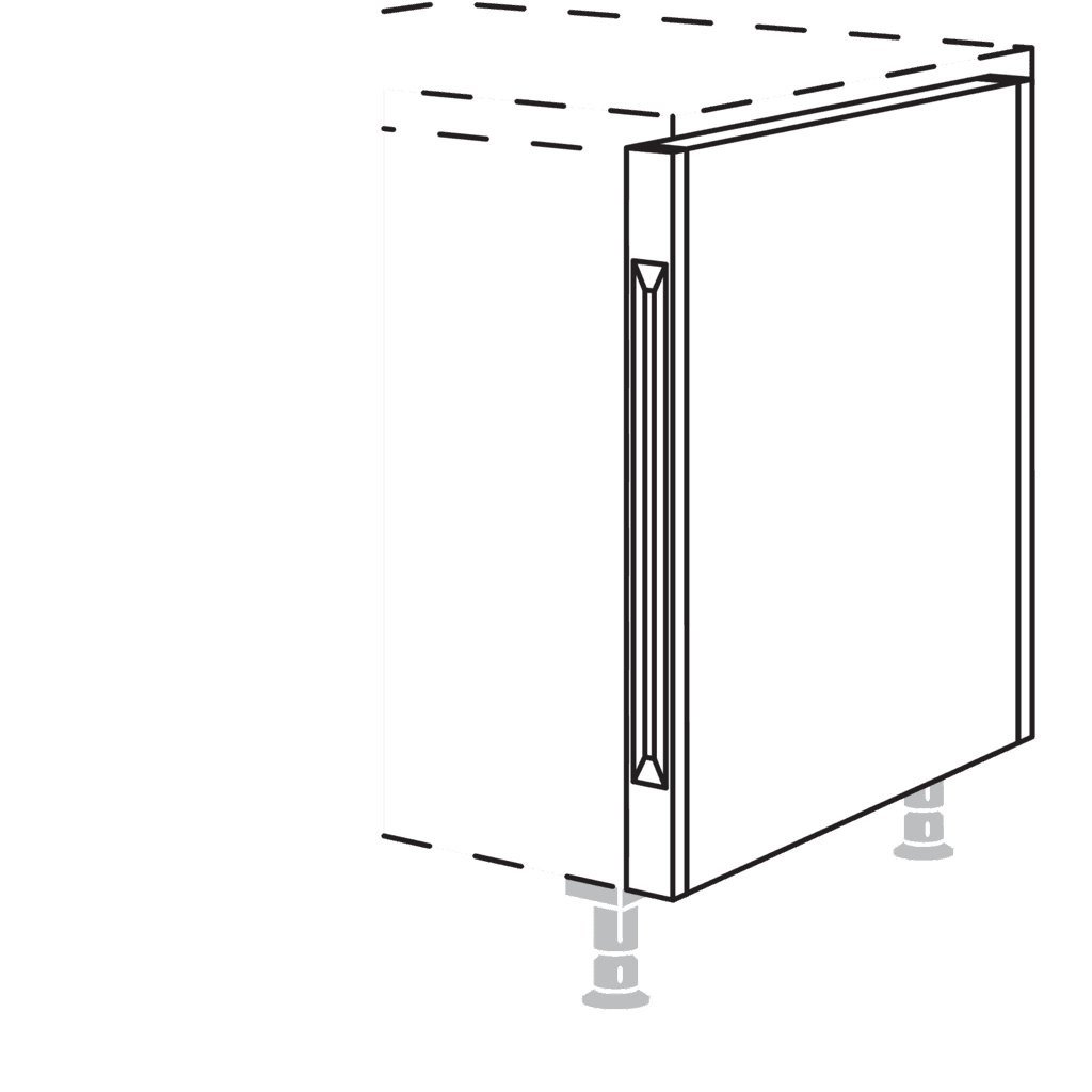 Unterschrank-Pilaster für
Raumplanung
