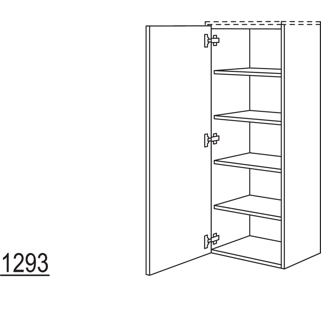 Midischrank in Echtholz-
Furnier