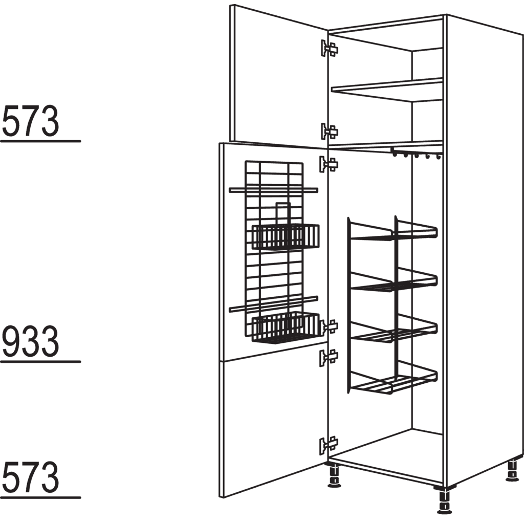 Besen-/ Geräteschrank