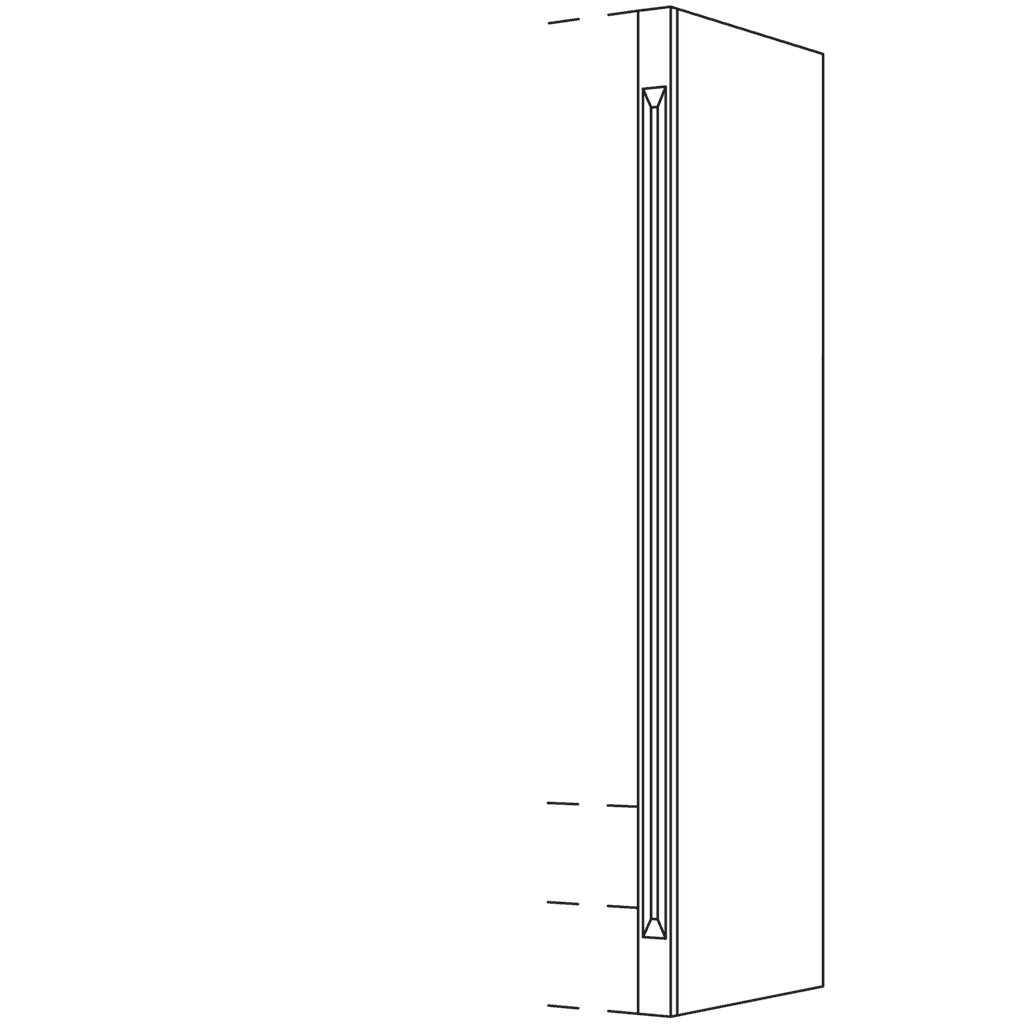 Aufsatzschrank-Pilaster
für Aufsatzschränke, Höhe 3
