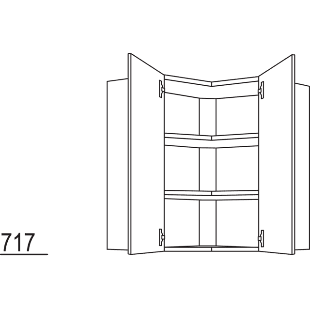 Wand-Eckschrank