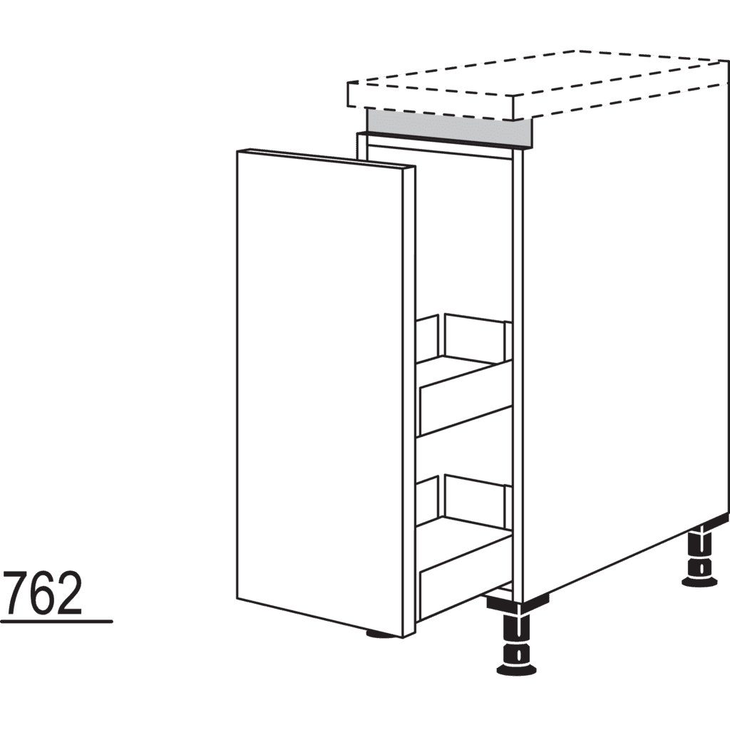 XL-Unterschrank mit
Apothekerauszug Junior