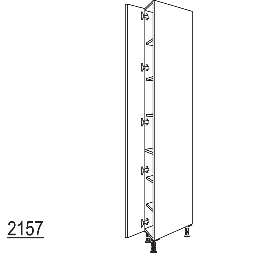 XL-Hochschrank, diagonal