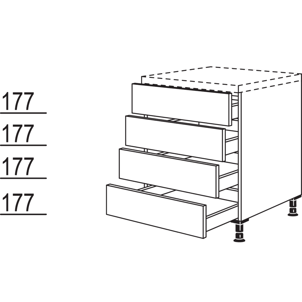 Schubkastenschrank
