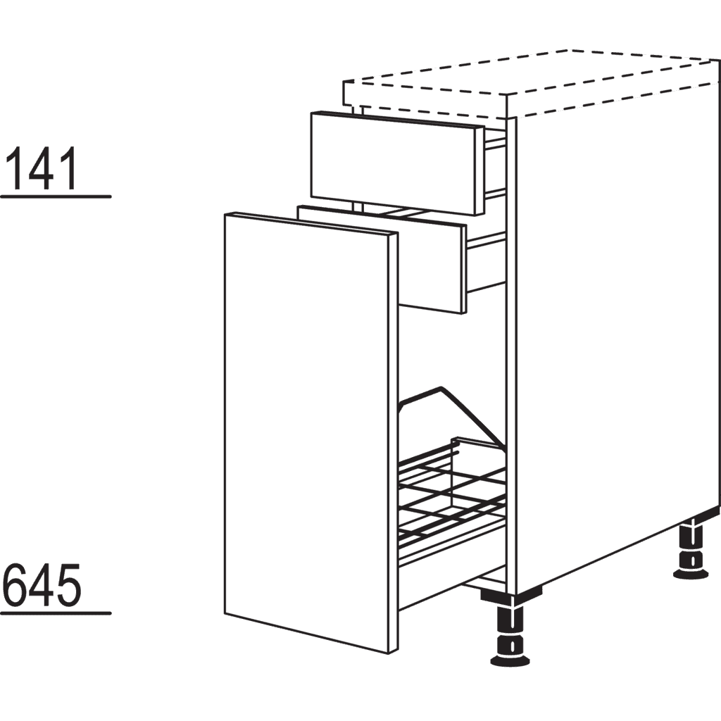 XL-Auszugschrank
