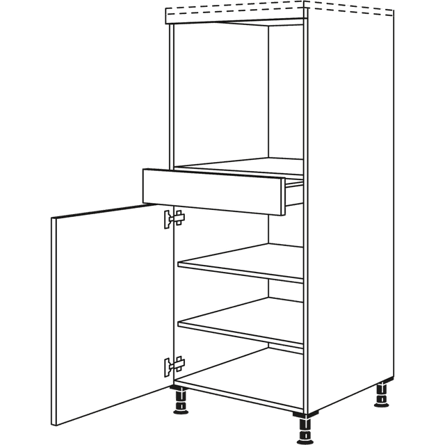 Nobilia Highboard-Umbau für Backöfen, Mikrowellen & Dampfgarer