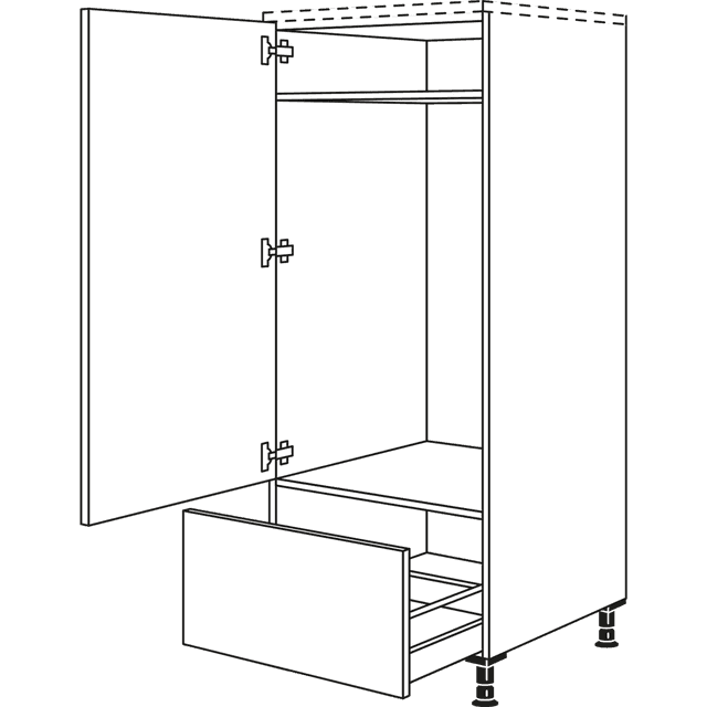 Nobilia Highboard-Umbauten für Kühlschränke