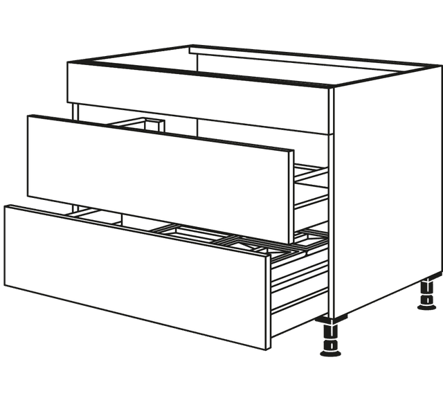 Nobilia Spülenschrank mit Mülltrennung