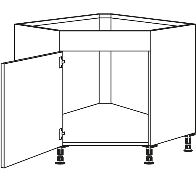 Nobilia Spülen-Eckschrank