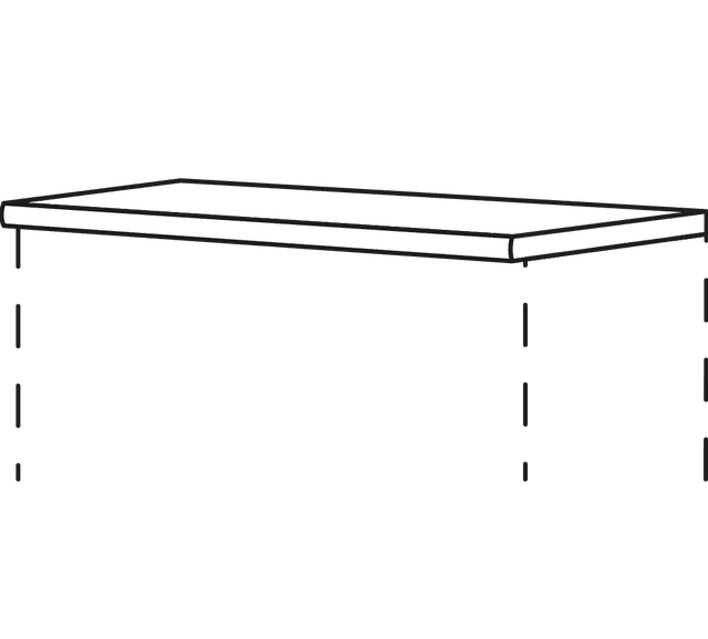 Nobilia Bad Abdeckboden mit 25 mm Stärke