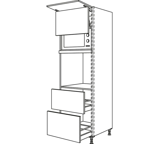 Nobilia  Line N Hochschrank Geräteumbauten für Backöfen, Mikrowellen, Dampfgarer & Kompaktgeräte