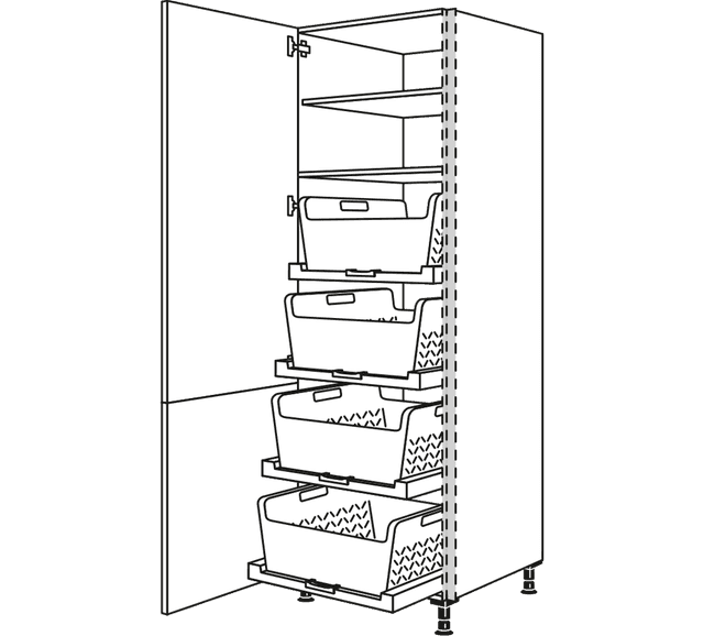 Nobilia Line N Hochschrank Laundry-Schränke für Wäsche