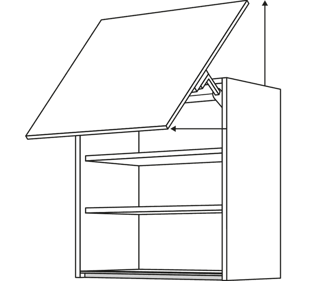 Nobilia Line N Wandschrank mit Klappe & Falt-Lifttür 