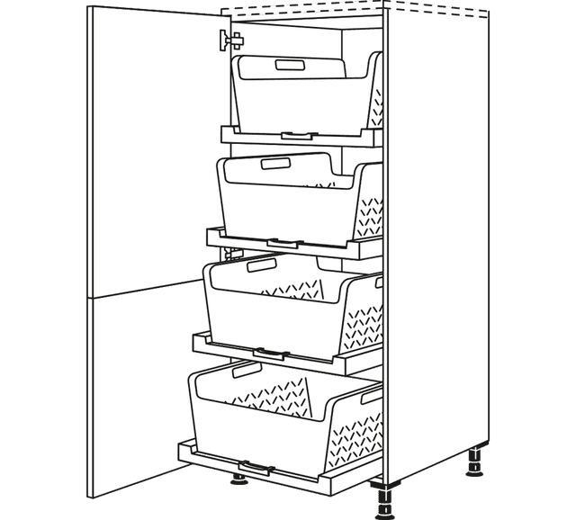 Nobilia Laundry Highboard - Platz für Besen & Geräte