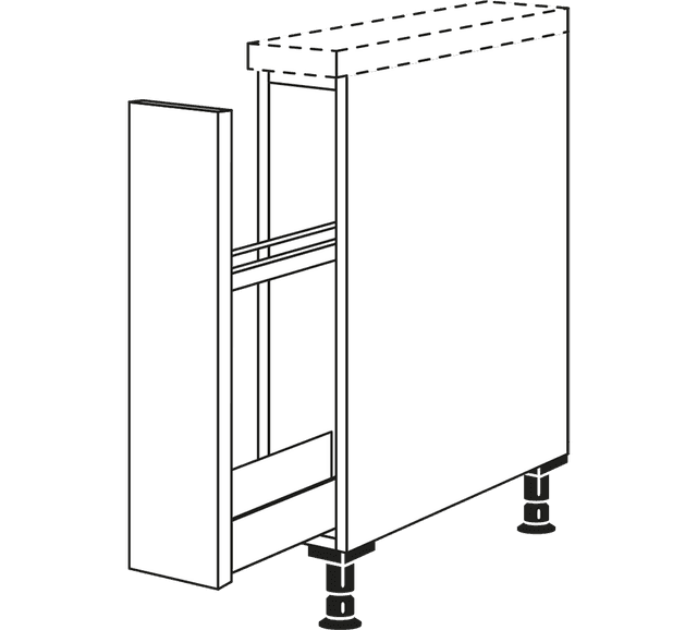 Nobilia Unterschrank mit Backblechhalterung