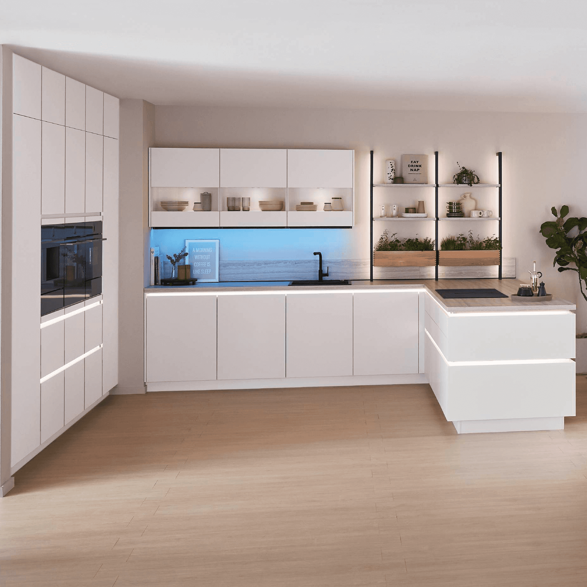 Nobilia Front Senso 490 Alpinweiß Premium Matt