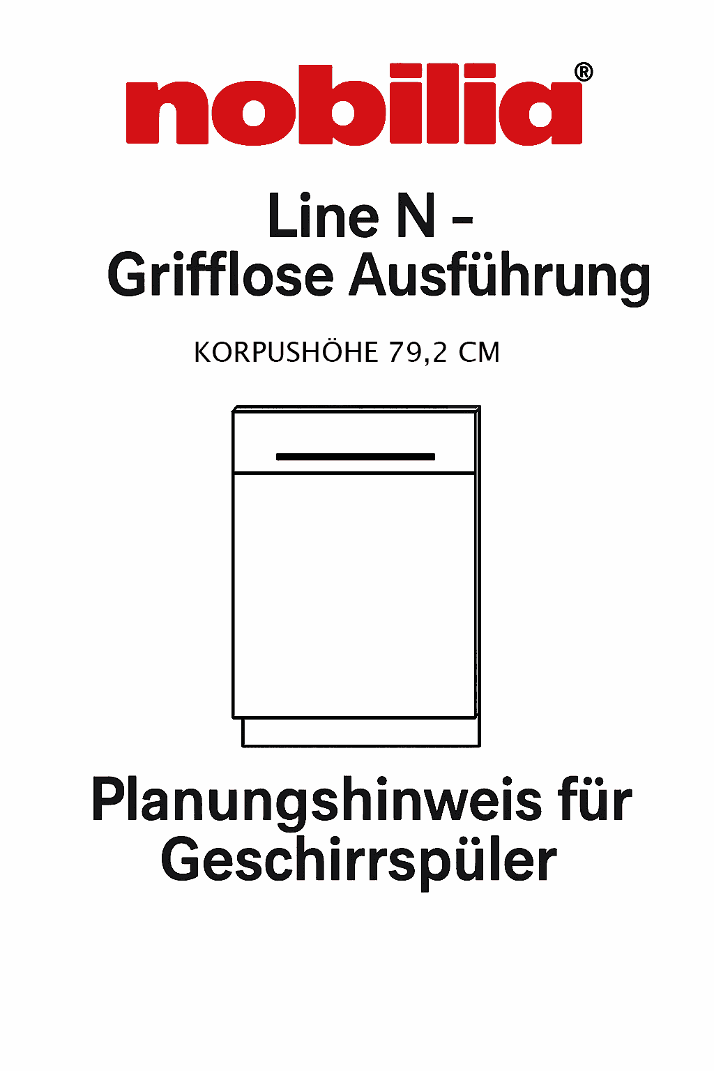 Nobilia Geräteumbau - 79 cm - Line N