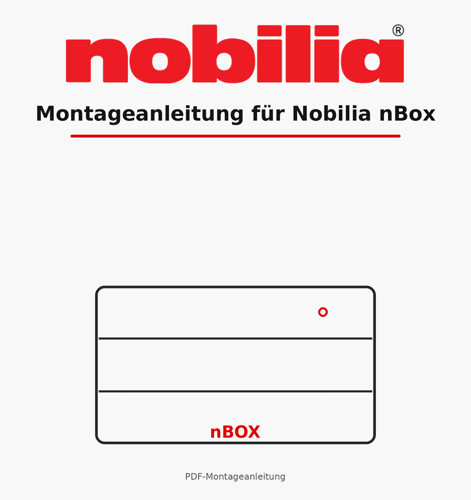 Nobilia Montageanleitung für nBox