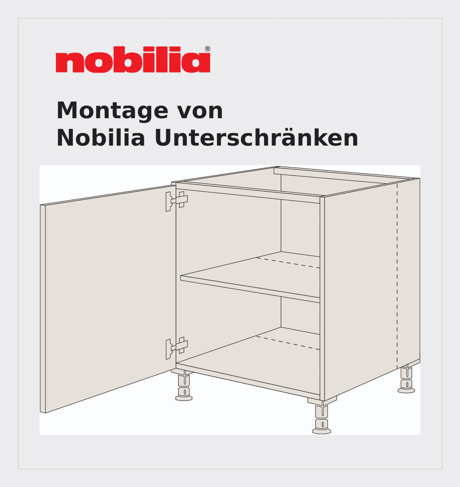 Nobilia Montage von Unterschränken