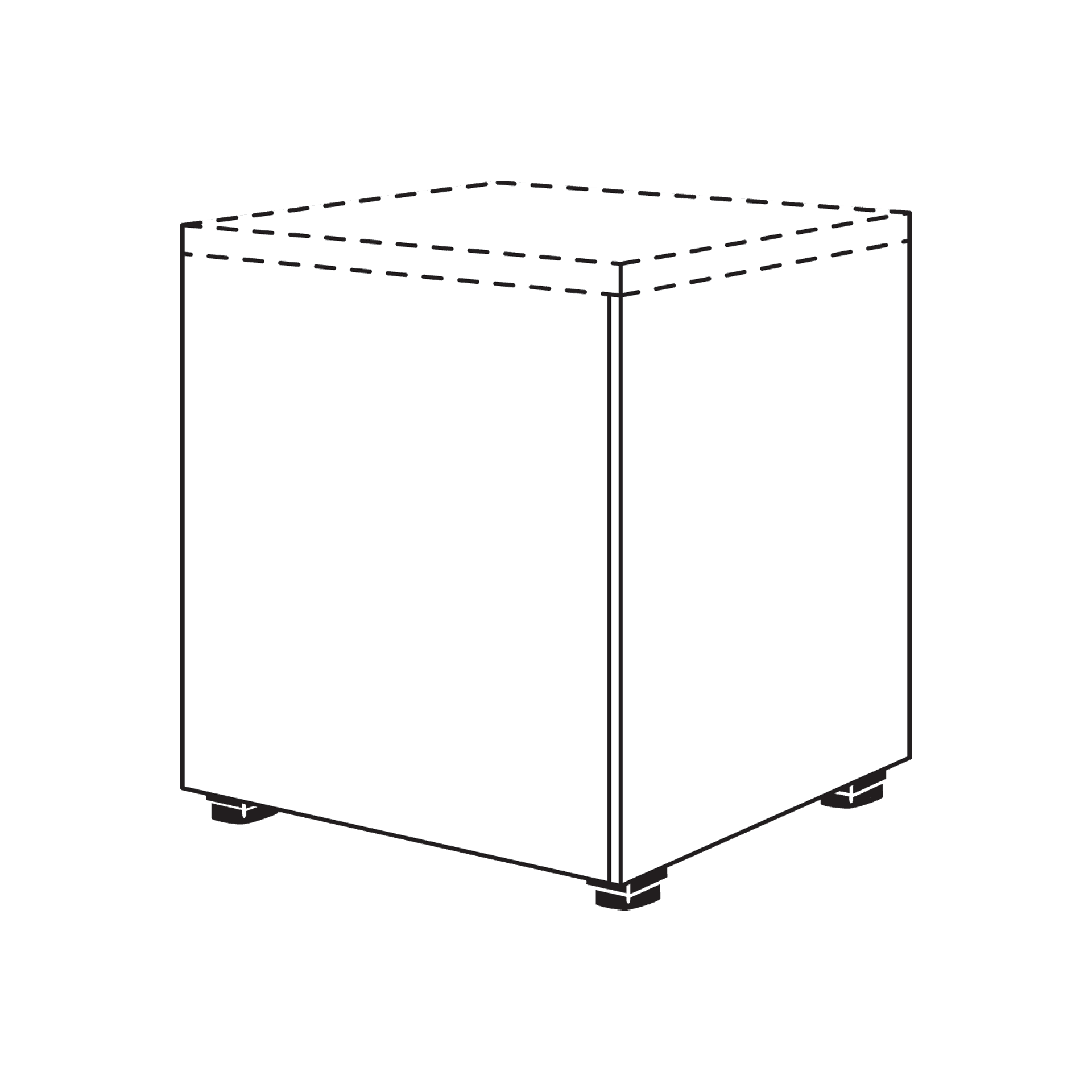 Nobilia Abschlusschrank Furn Spin UFSP60