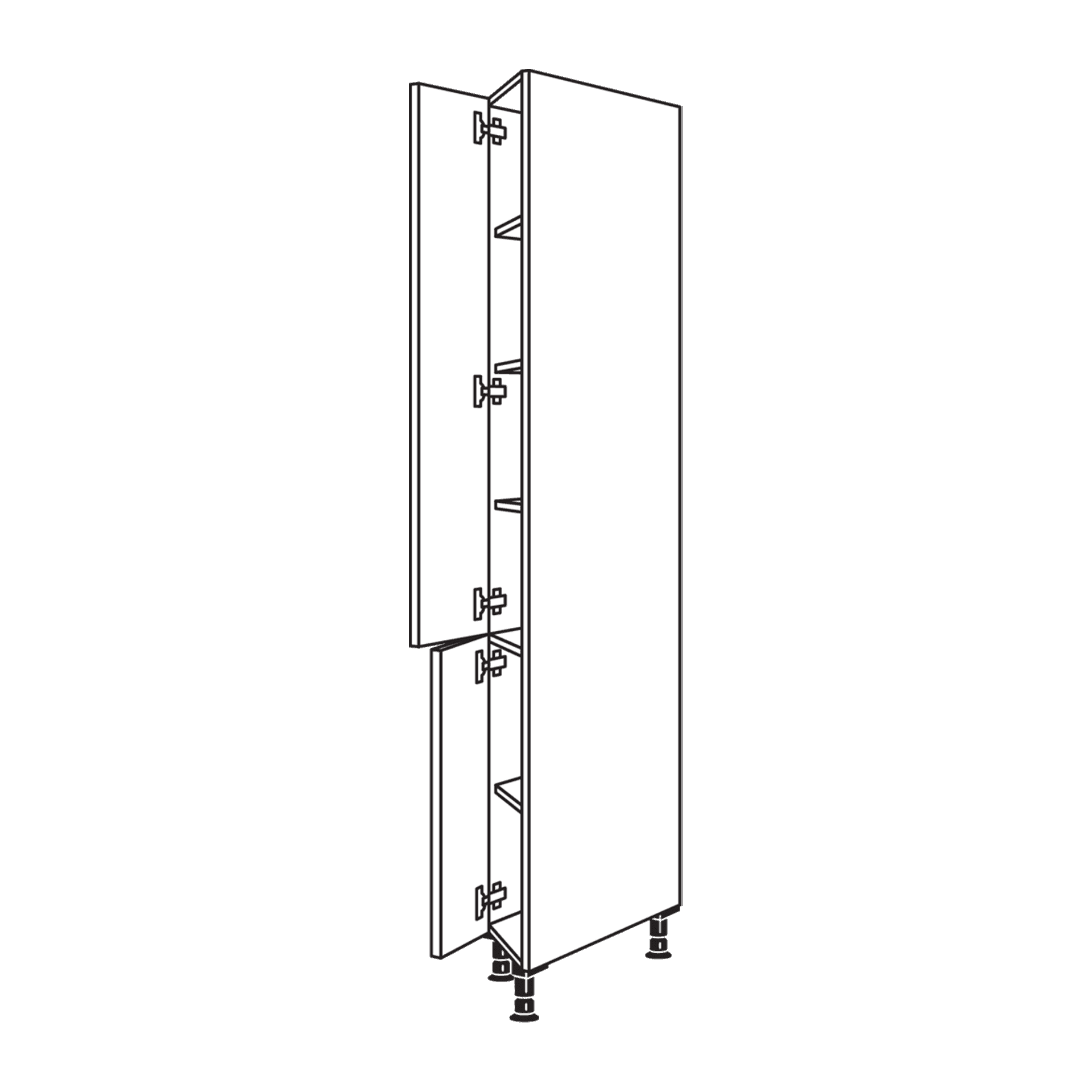 Nobilia Diagonaler Hochschrank - HDIAD25-1