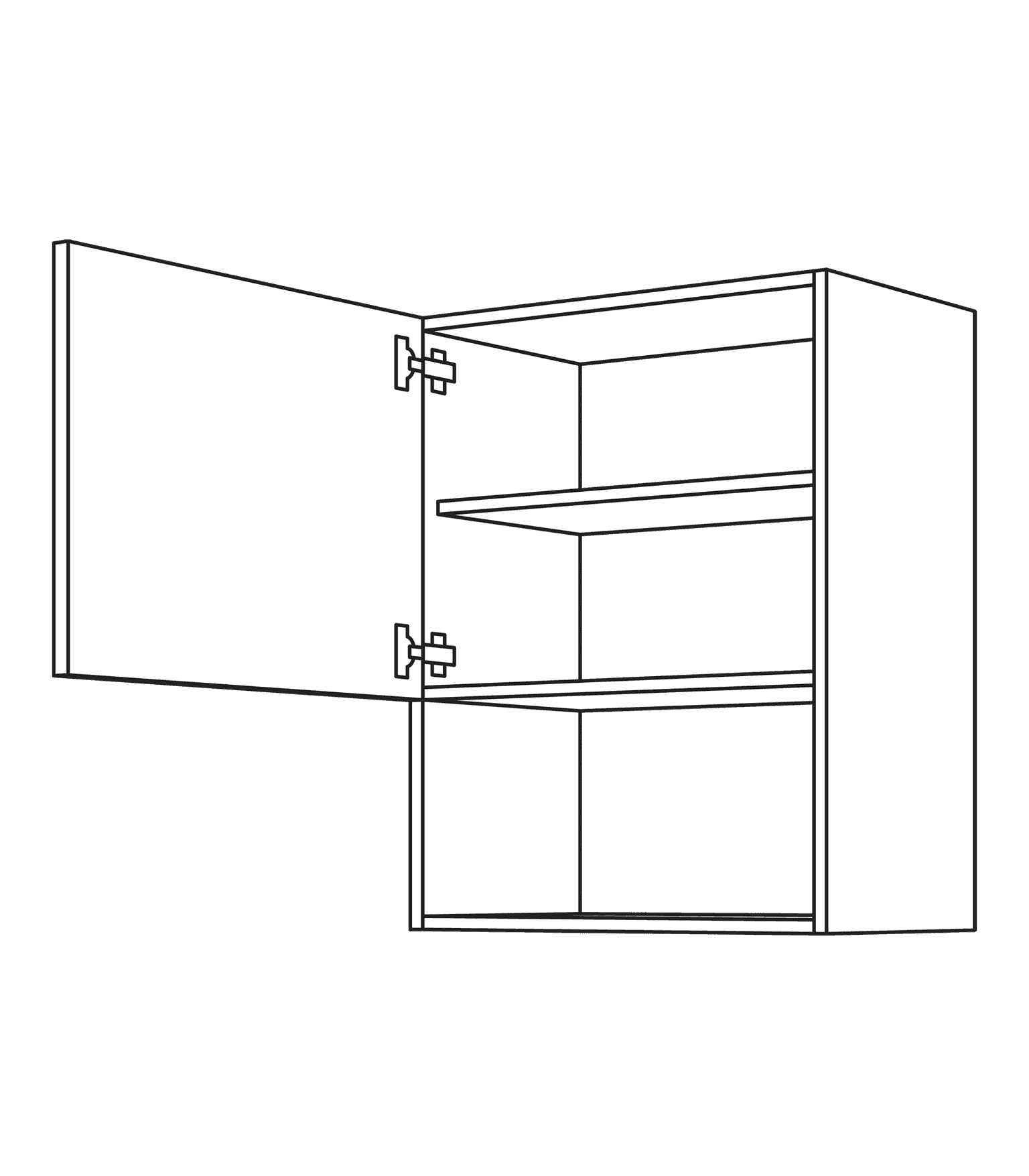 Nobilia Wandschrank mit Umbau für die Mikrowelle