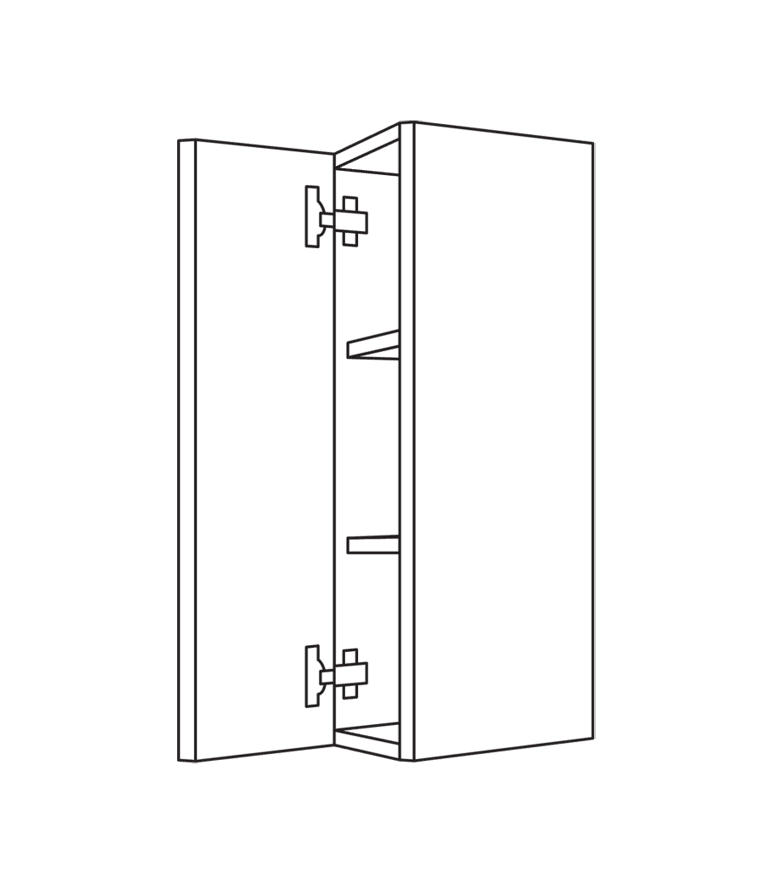 Nobilia Diagonaler Wandschrank