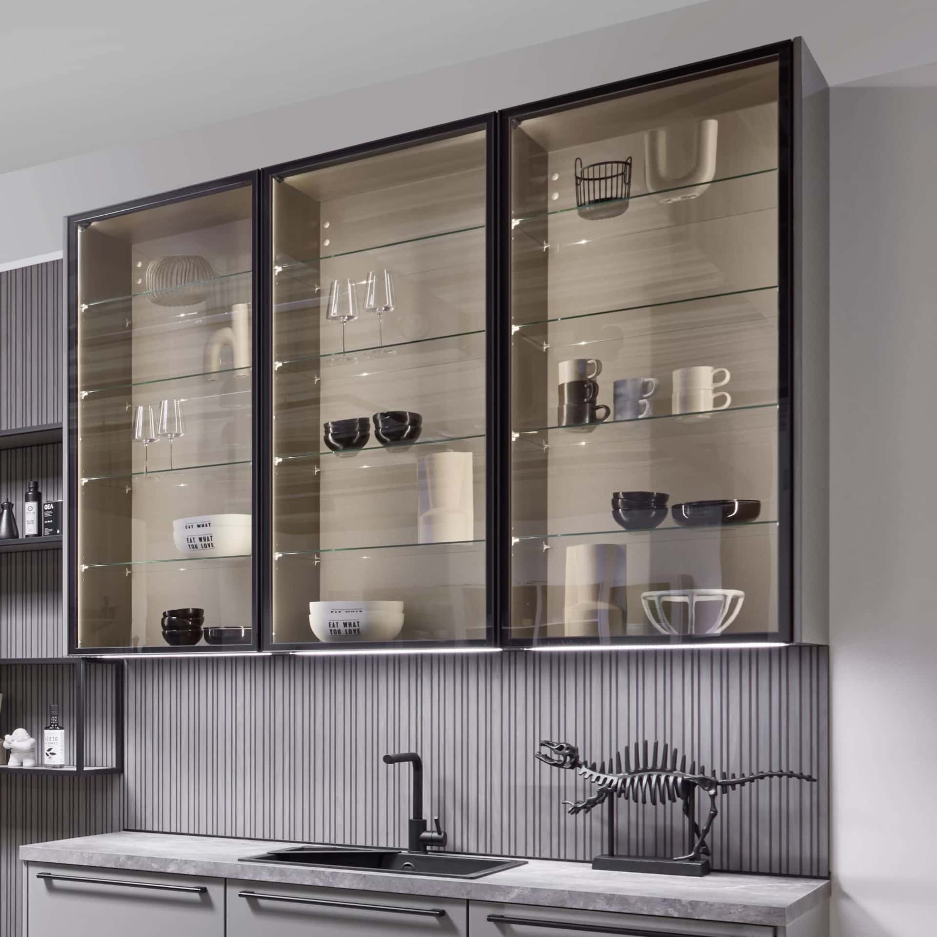 Nobilia Wandschrank Glastür Air aus MonA Kollektion